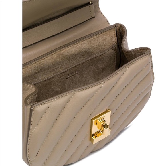 Chloe quilted tan small bag - Picture 4 of 5